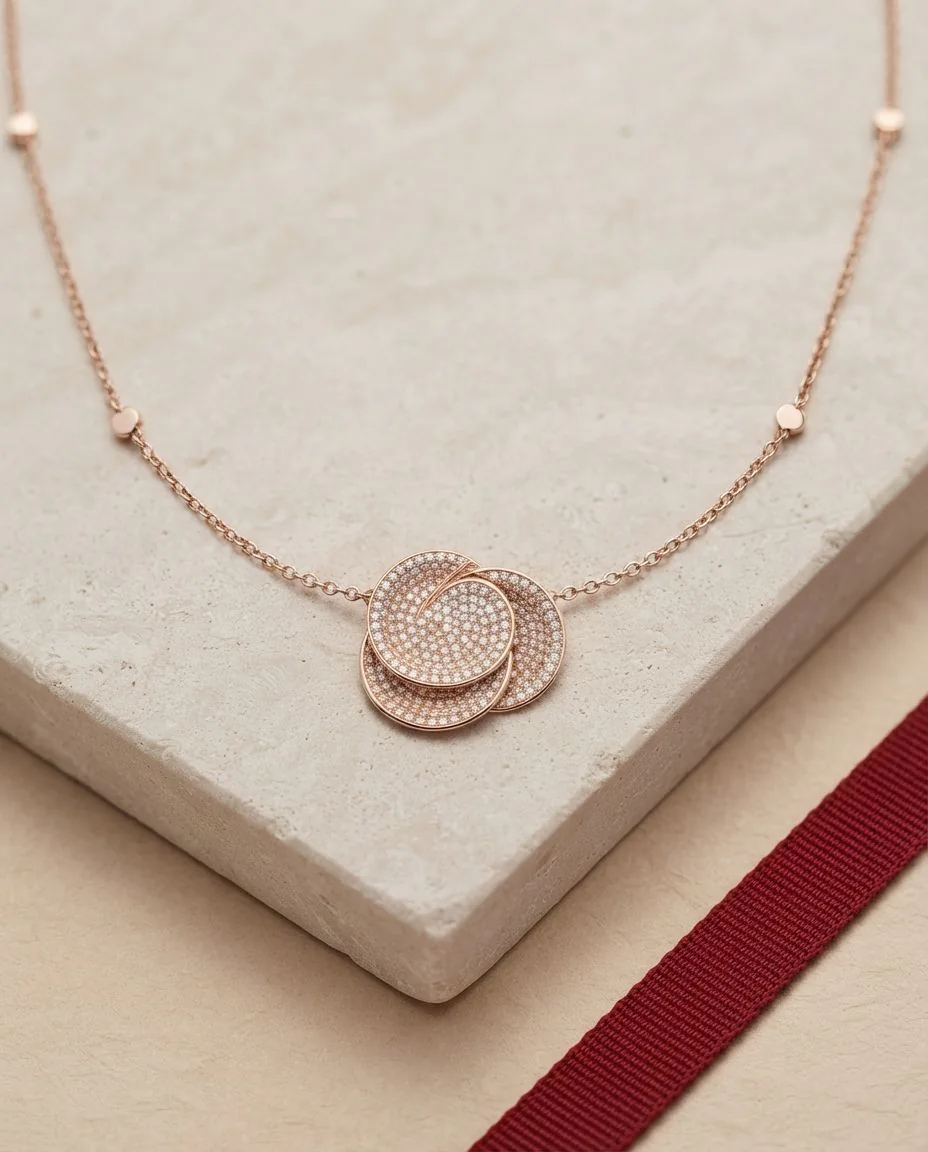 Collier Hypnose Pavé · drapiert