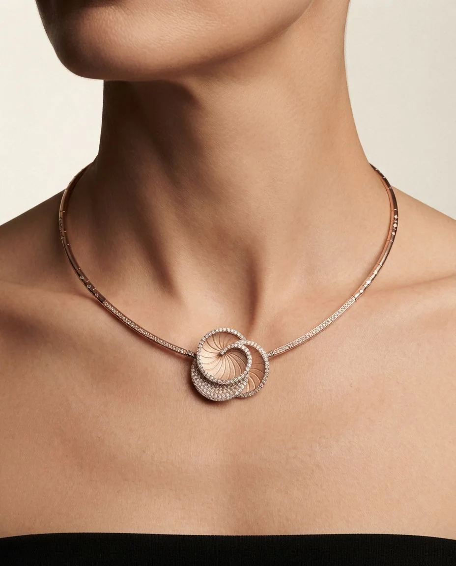 Collier Hypnose Galaxy · getragen