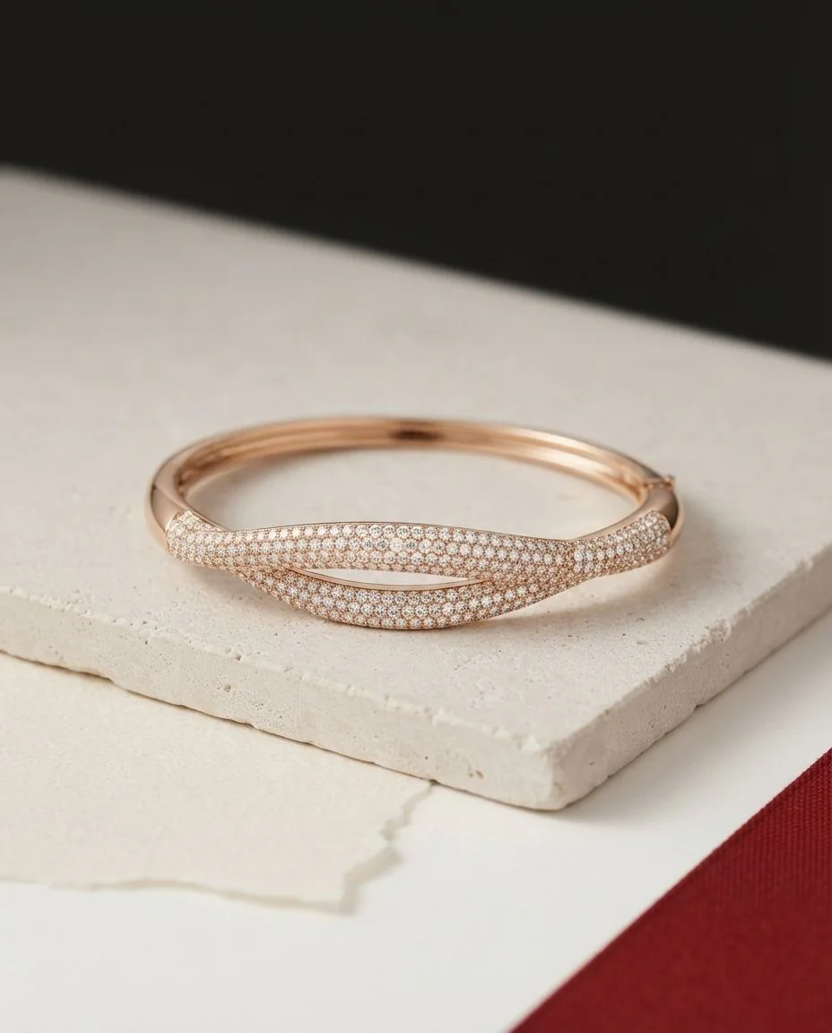 Armband Firenze Pavé · drapiert