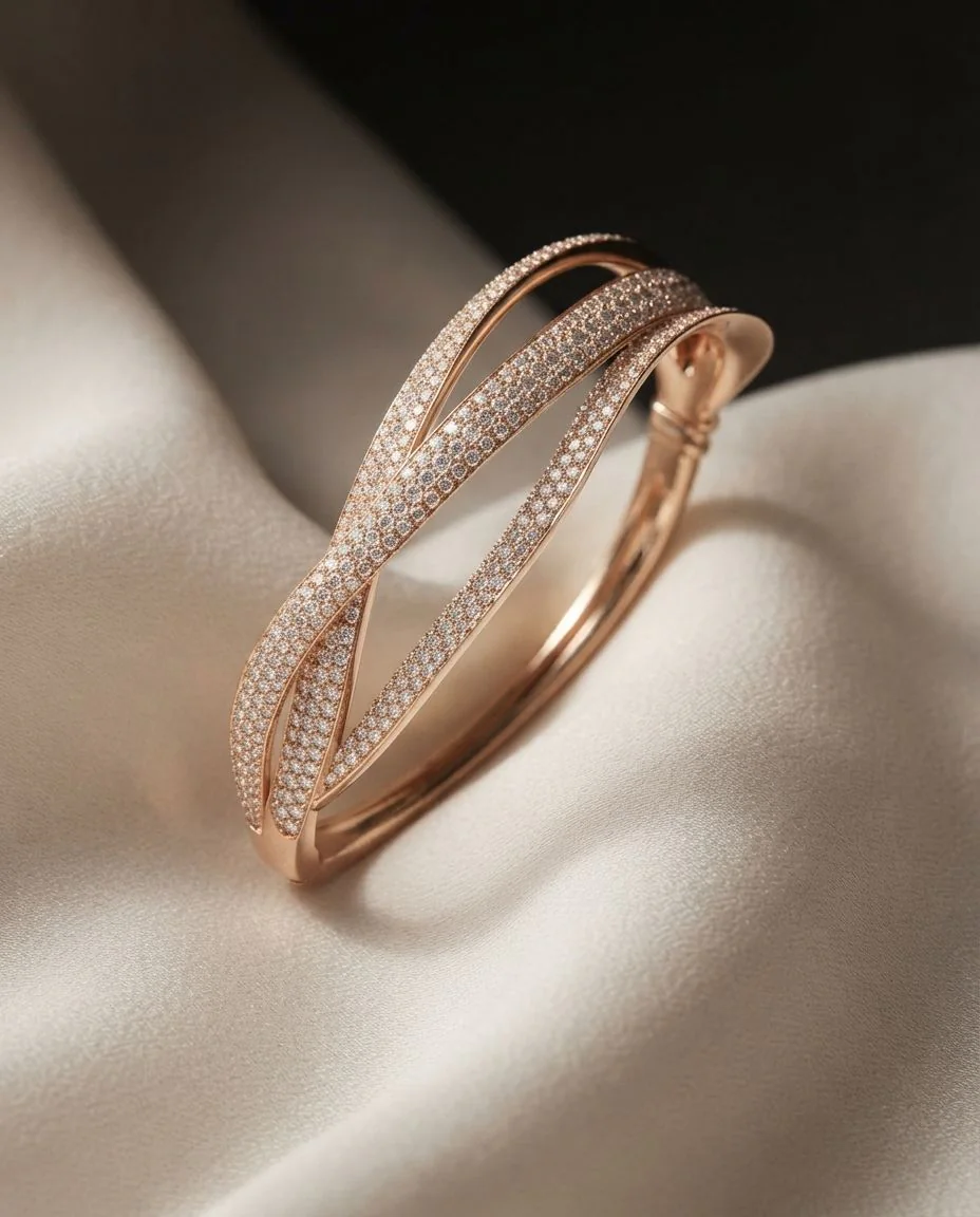 Armband Firenze Pavé · drapiert