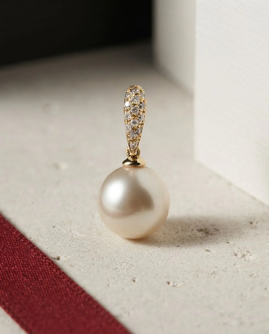 Anhänger 18 Karat Gelbgold · drapiert