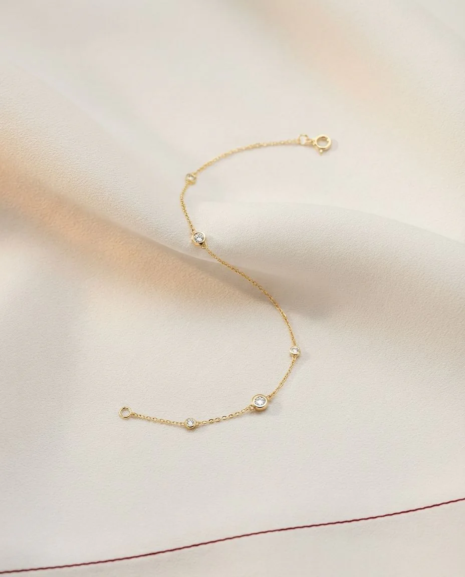 Armband 18 Karat Gelbgold · drapiert