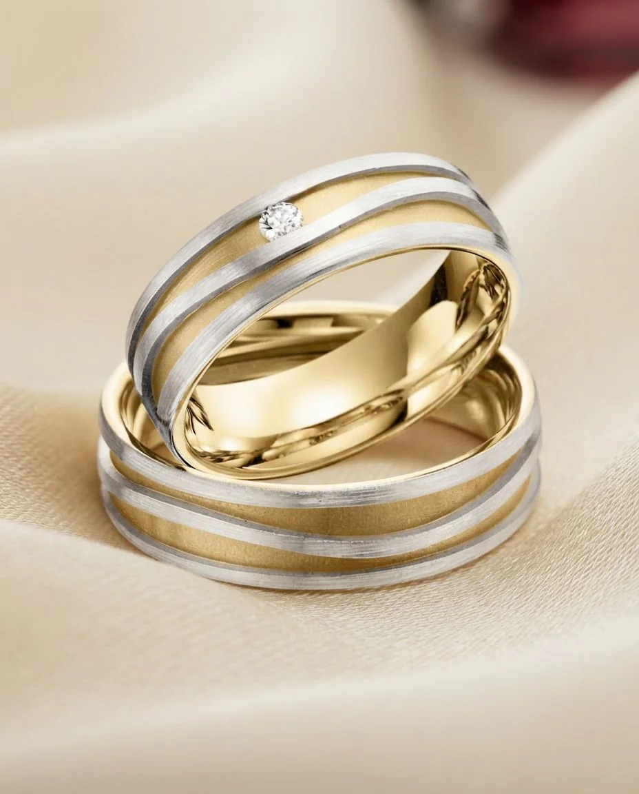 Trauringe · RU-1442-1 · Platin 600/- · drapiert