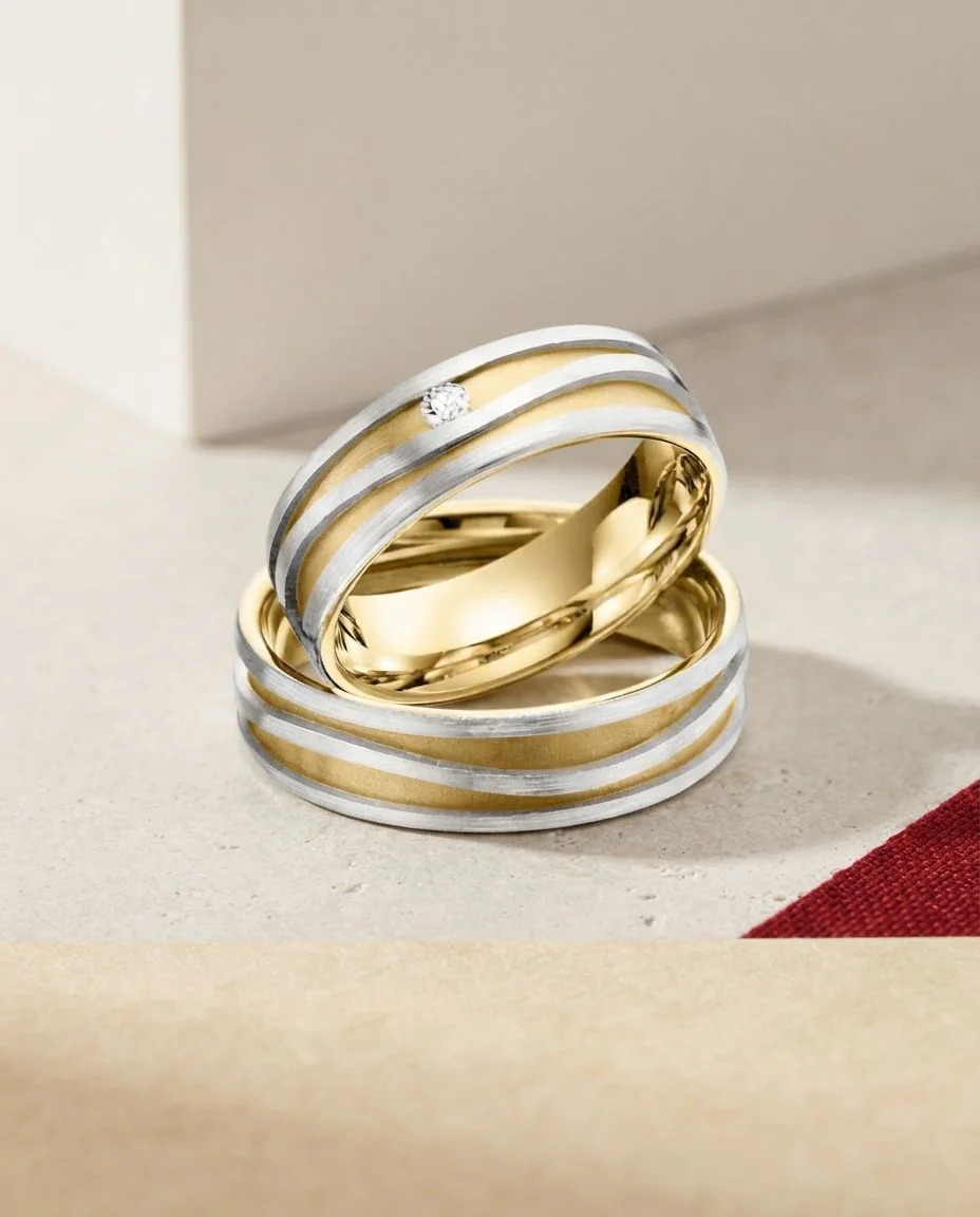 Trauringe · RU-1442-1 · Platin 600/- · drapiert