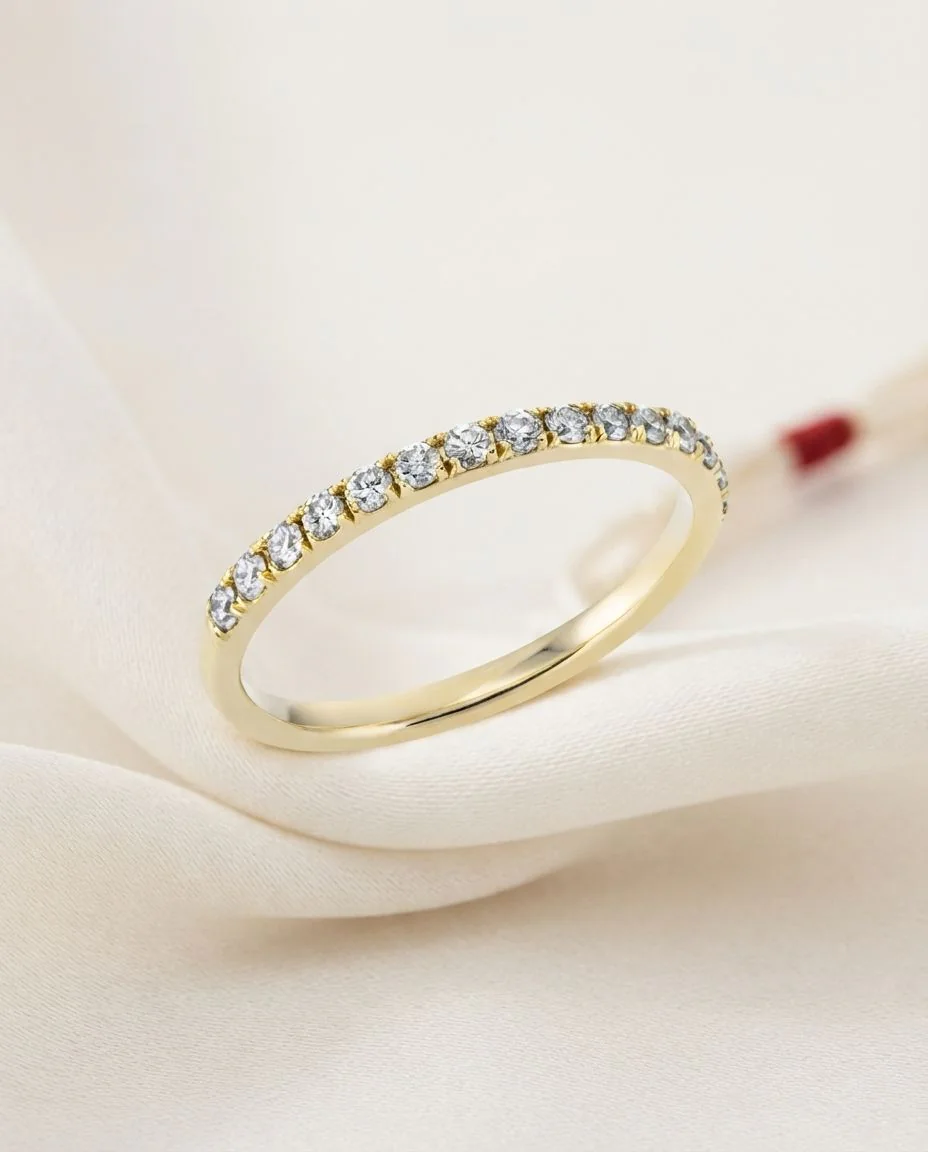 Ring 14 Karat Gelbgold · drapiert