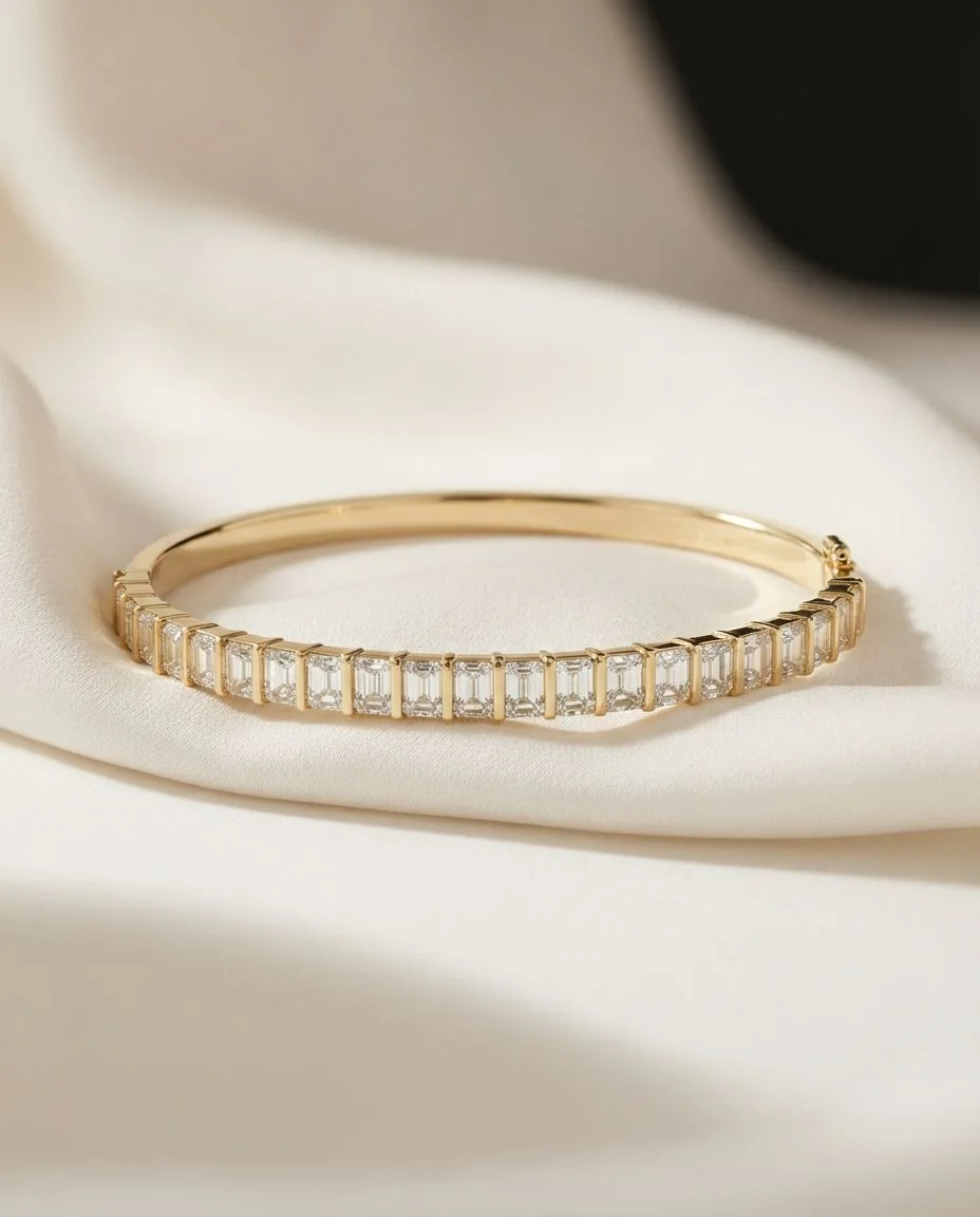 Armreif 18 Karat Gelbgold · drapiert