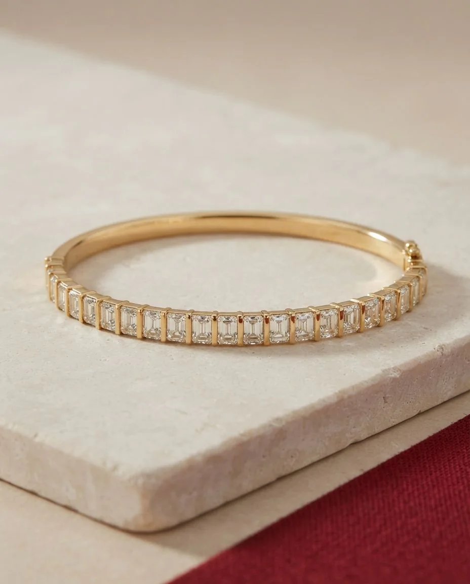 Armreif 18 Karat Gelbgold · drapiert