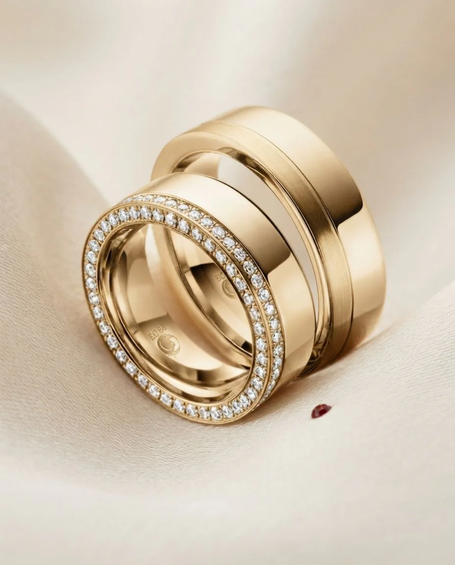 Trauringe · RU-1055-5 · Gelbgold 585/- · drapiert