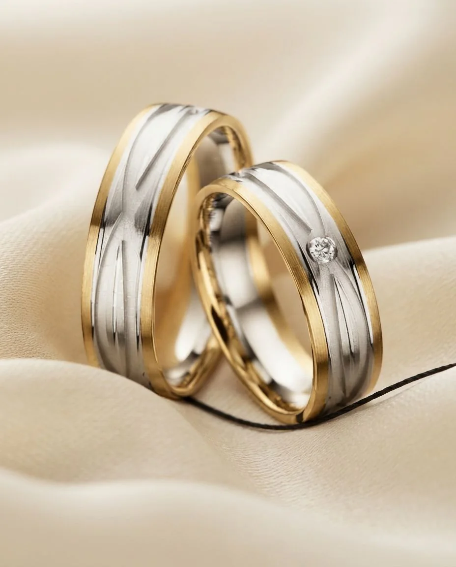Trauringe · RU-1490-2 · Gelbgold 585/- · drapiert
