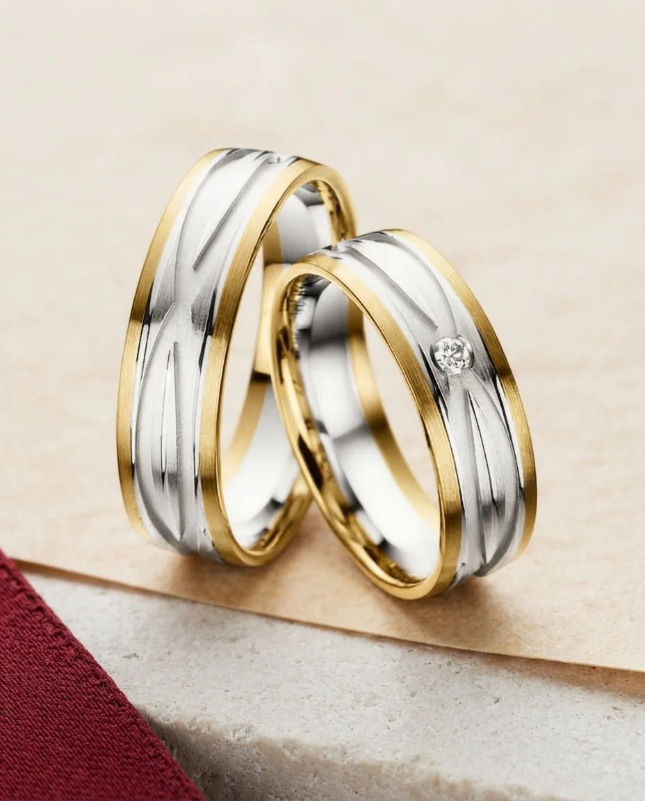 Trauringe · RU-1490-2 · Gelbgold 585/- · drapiert