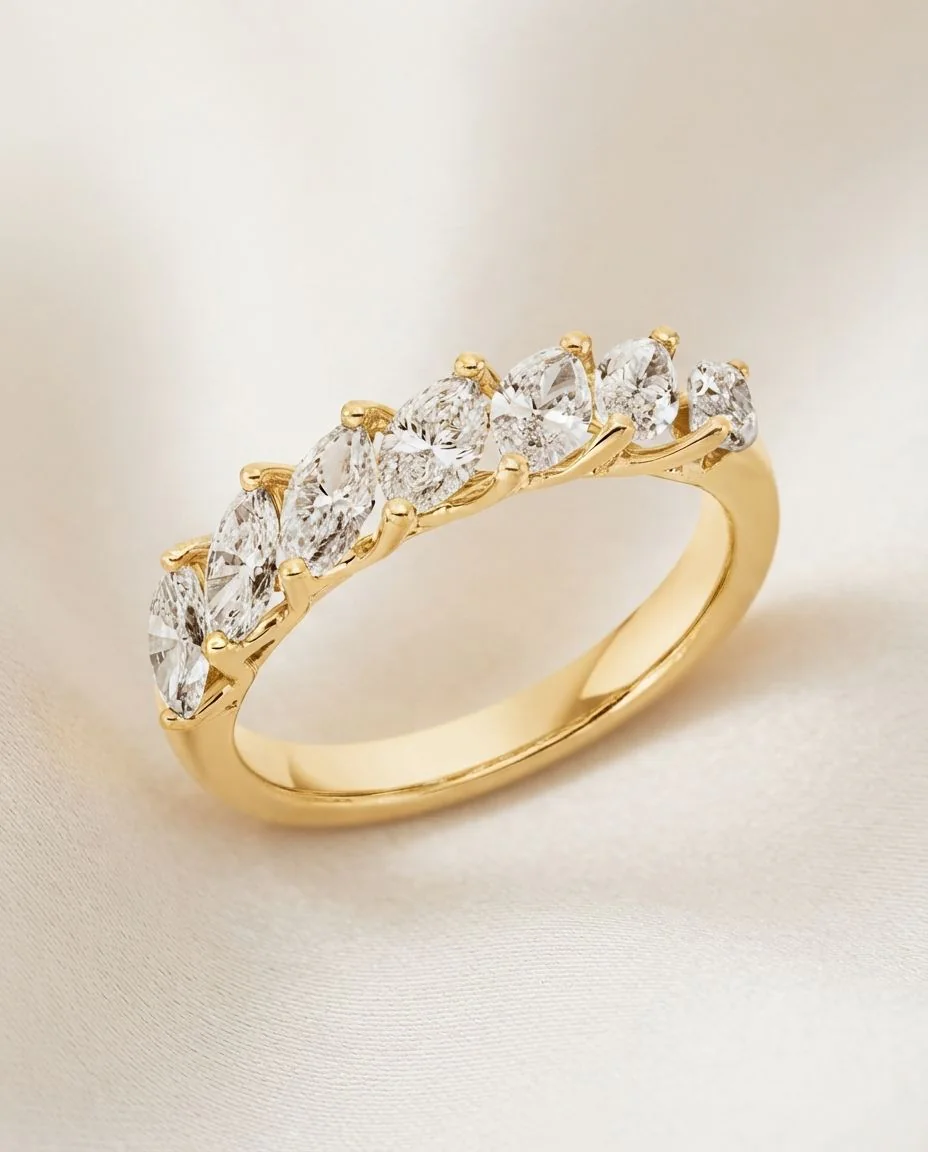 Ring 18 Karat Gelbgold · drapiert