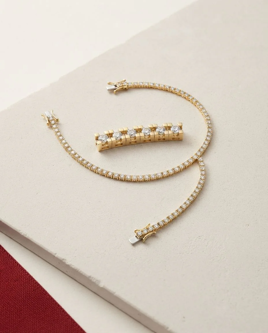 Armband 18 Karat Gelbgold · drapiert