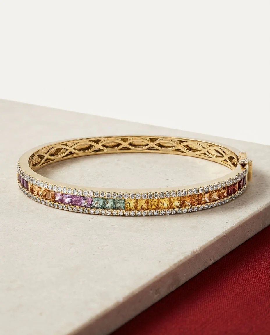 Armreif 18 Karat Gelbgold · drapiert