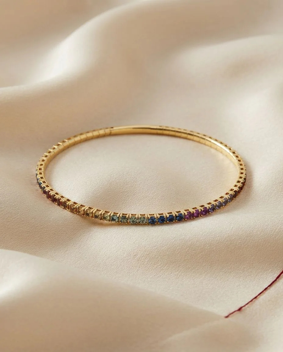 Armreif 14 Karat Gelbgold · drapiert