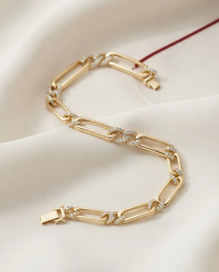 Armband 18 Karat Gelbgold · drapiert