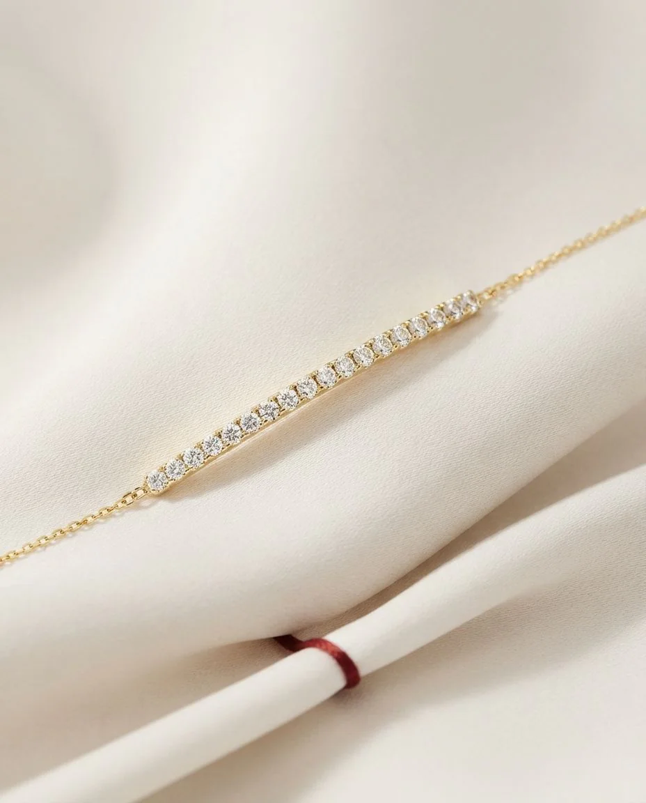 Armband 18 Karat Gelbgold · drapiert
