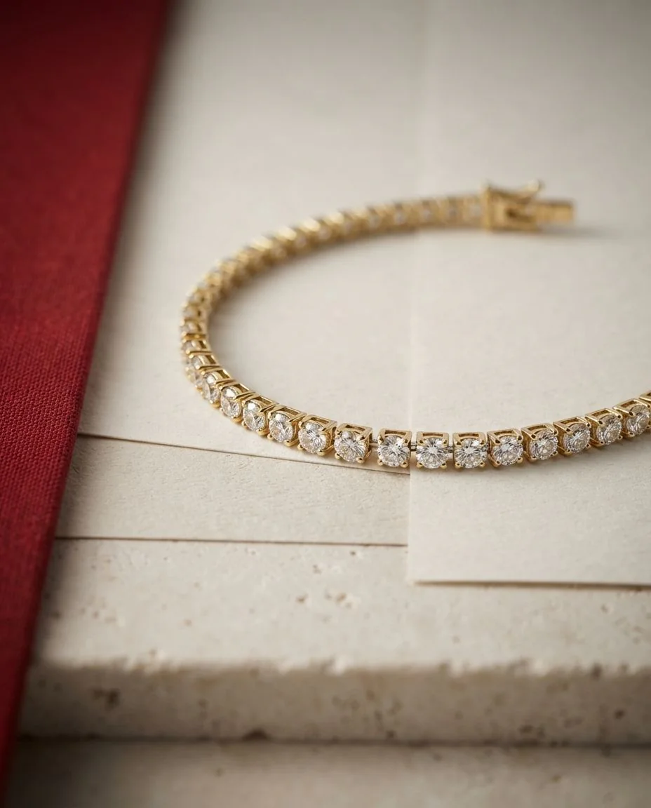Armband 18 Karat Gelbgold+Weißgold · drapiert