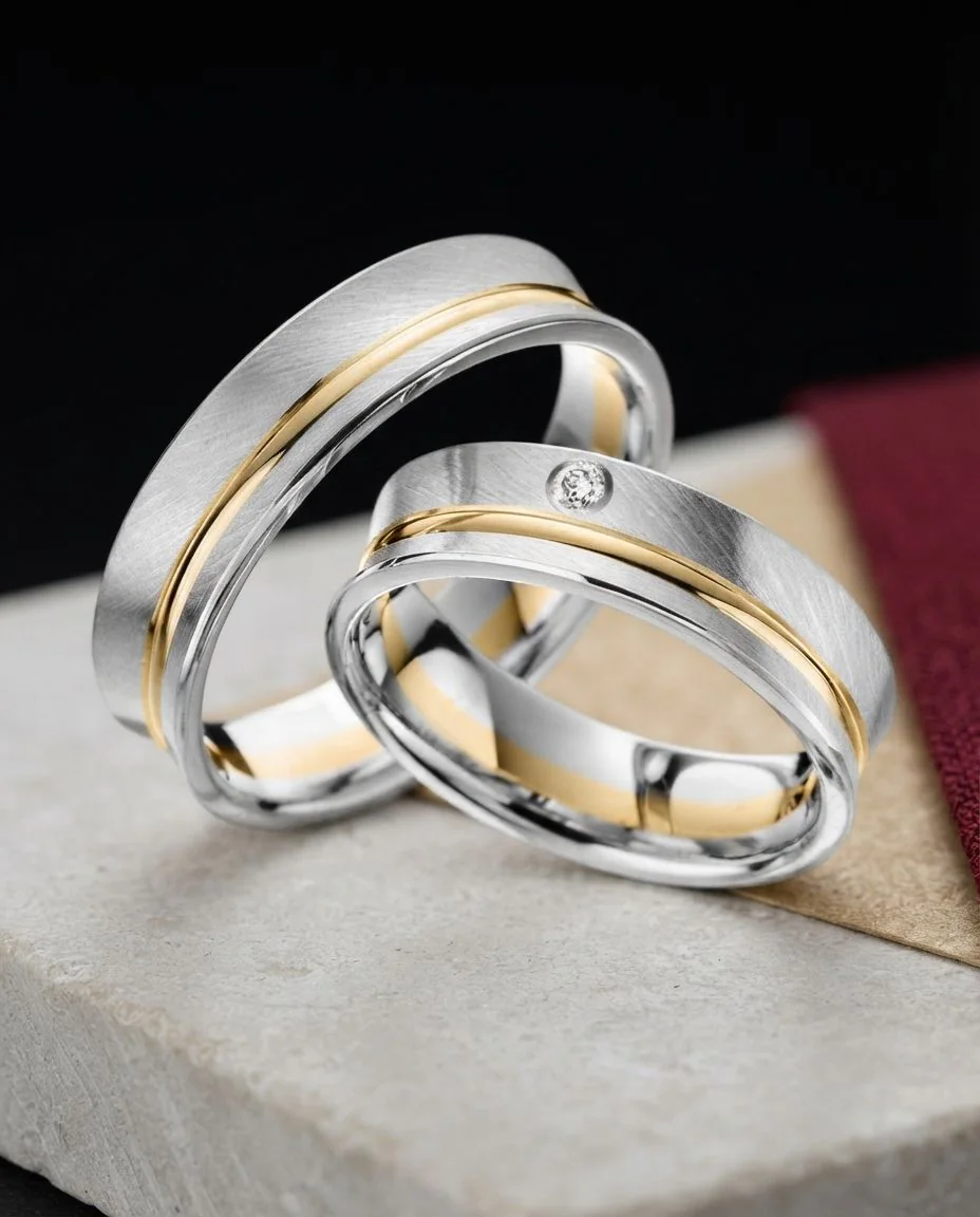 Trauringe · RU-1470-16 · Platin 600/- · drapiert