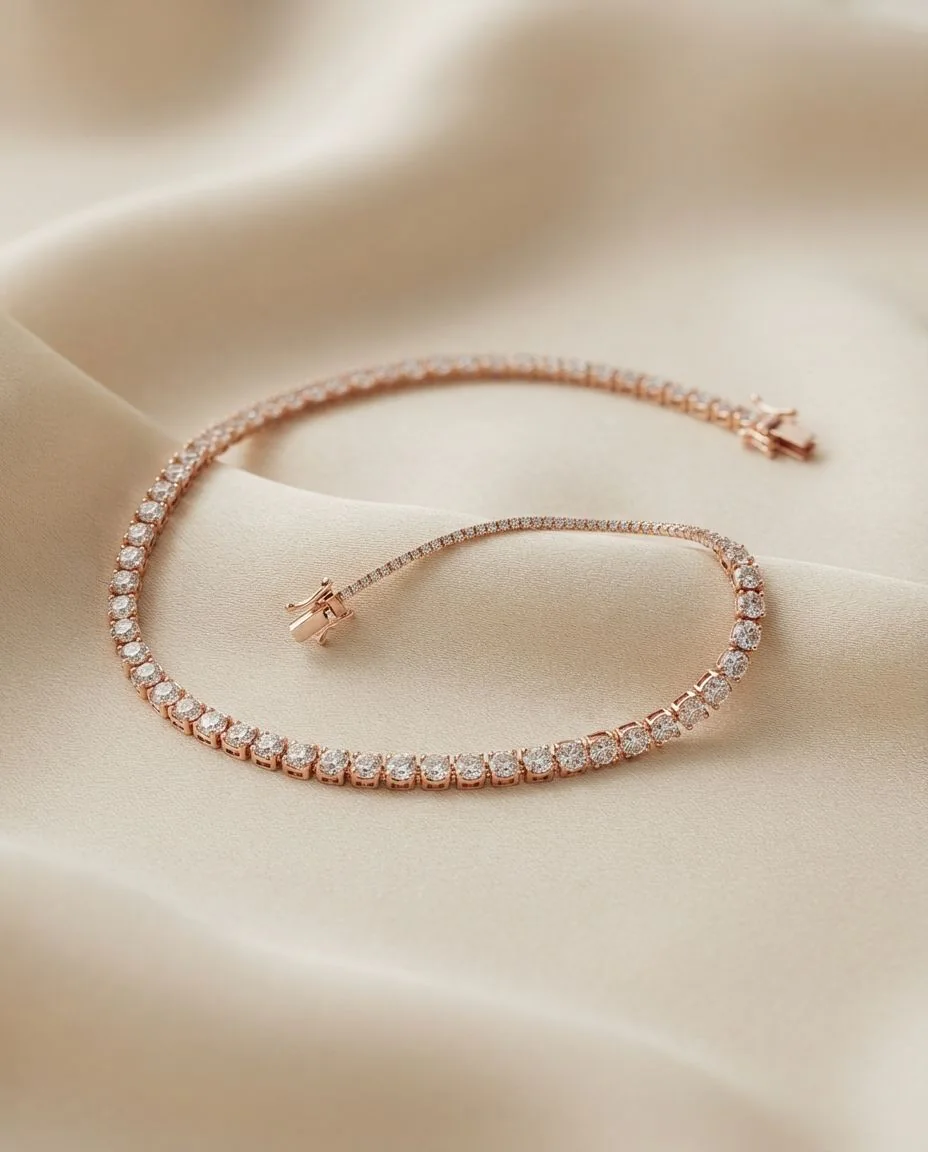 Armband 18 Karat Roségold · drapiert