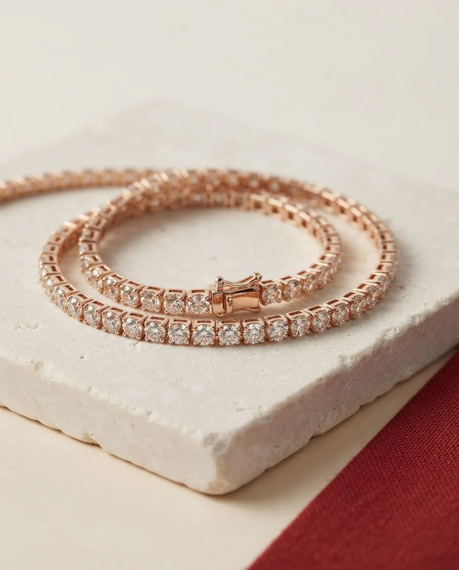 Armband 18 Karat Roségold · drapiert