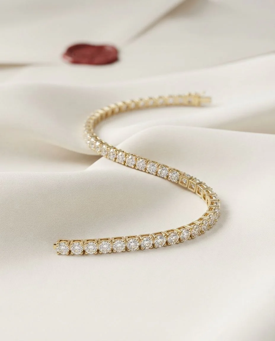 Armband 4er-Krappe 18 Karat Gelbgold · drapiert