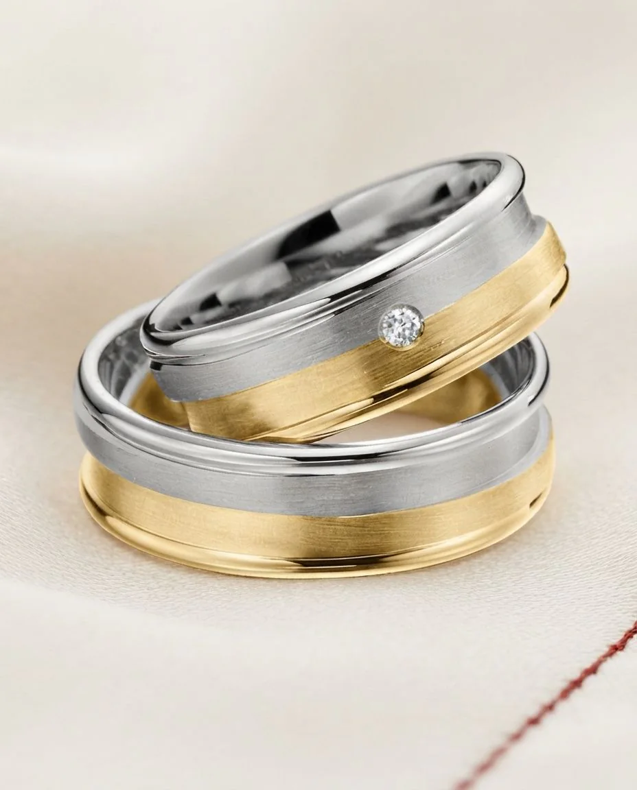 Trauringe · RU-1491-9 · Platin 600/- · drapiert