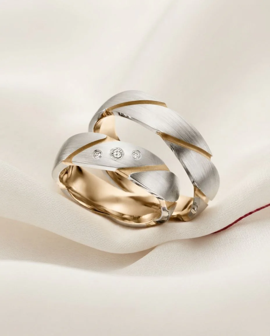 Trauringe · RU-1444-6 · Platin 600/- · drapiert