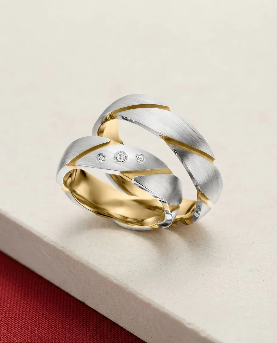 Trauringe · RU-1444-6 · Platin 600/- · drapiert