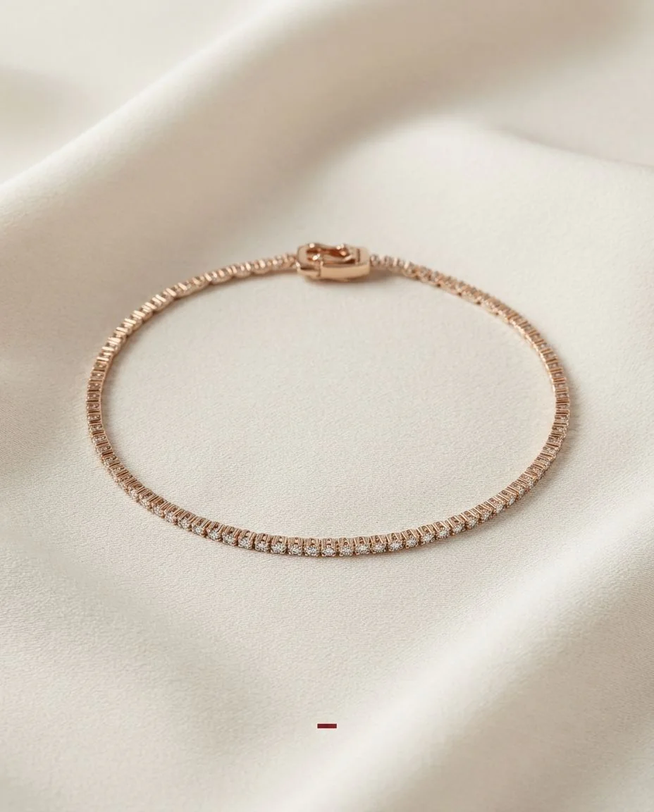 Armband 18 Karat Roségold · drapiert