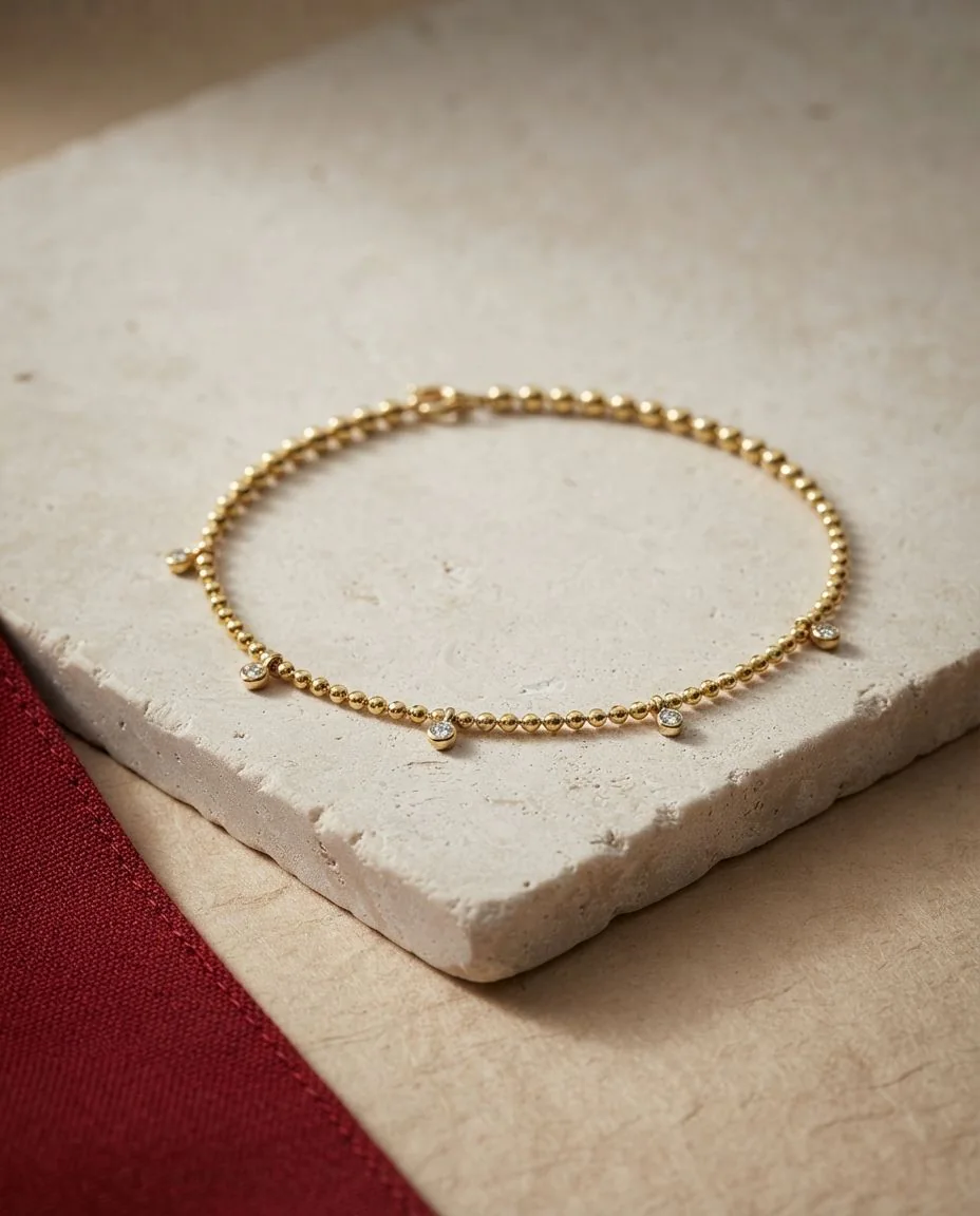 Armband 18 Karat Gelbgold · drapiert