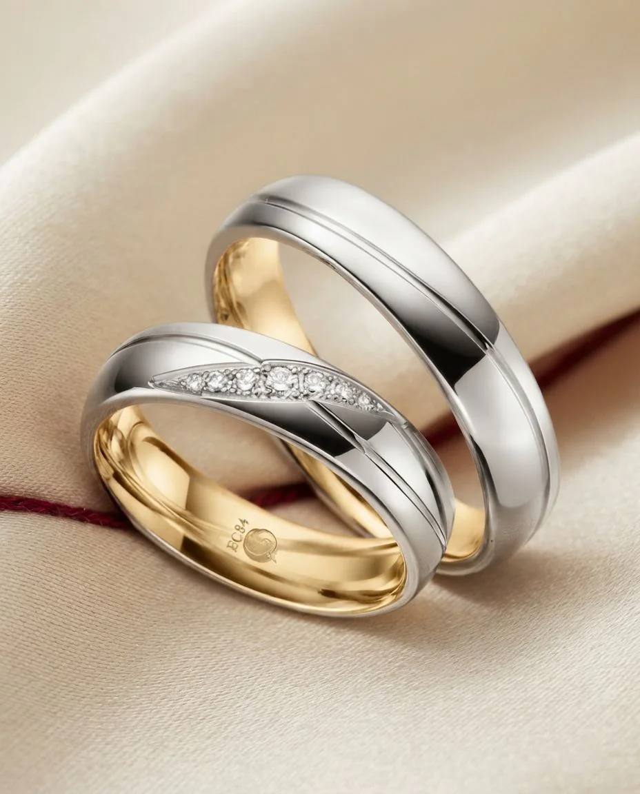 Trauringe · RU-1534-10 · Platin 600/- · drapiert