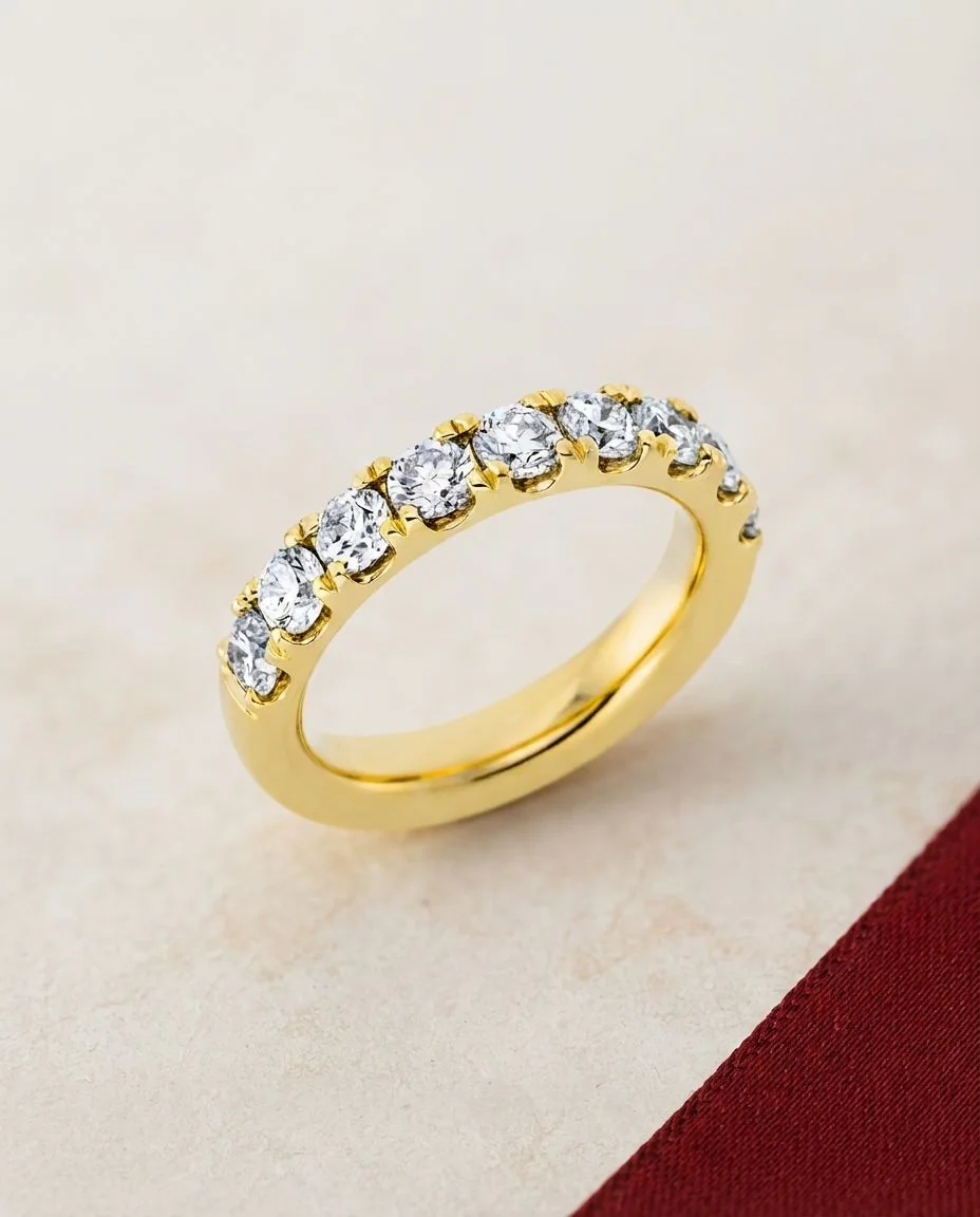 Ring 18 Karat Gelbgold · drapiert