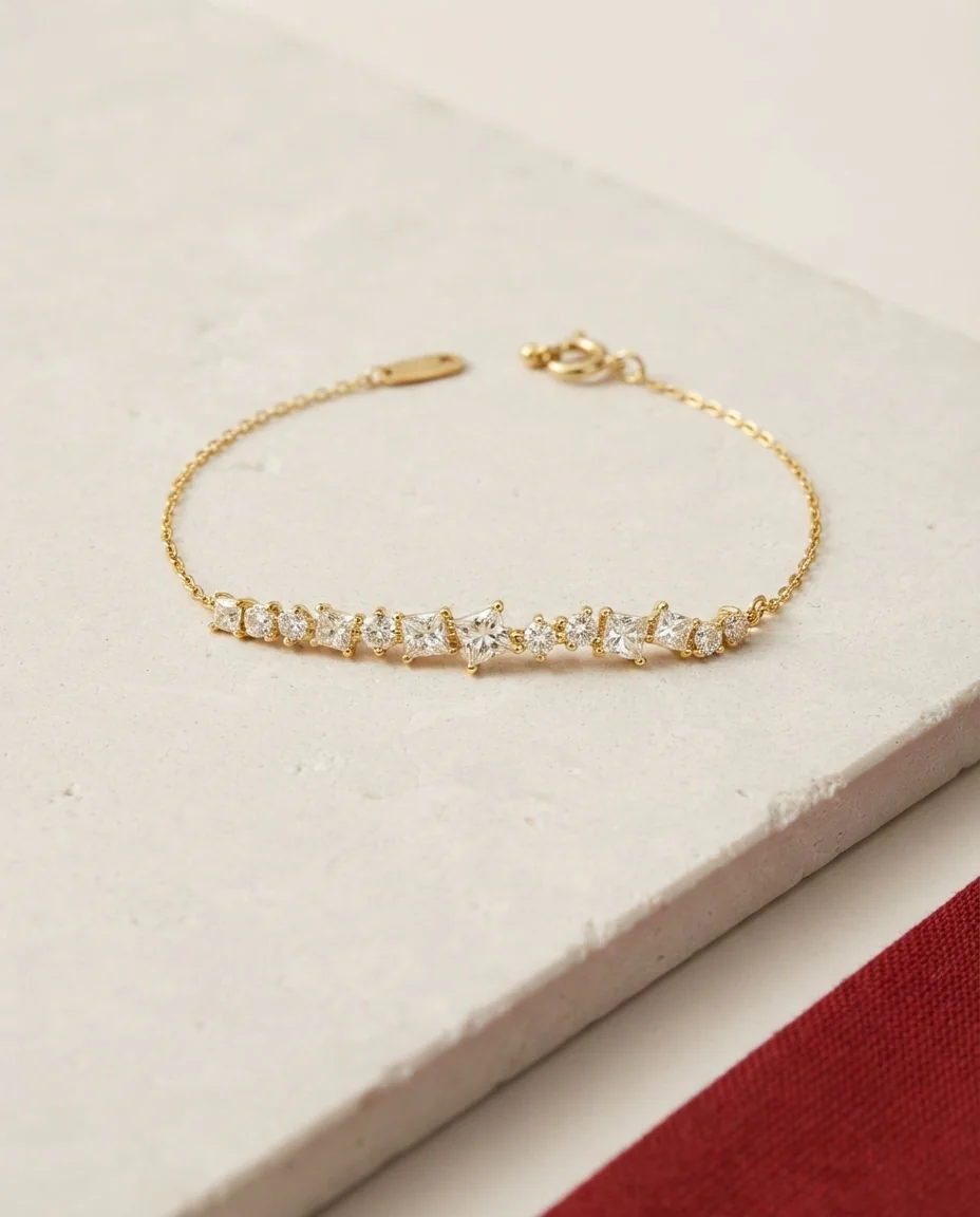 Armband 18 Karat Gelbgold · drapiert