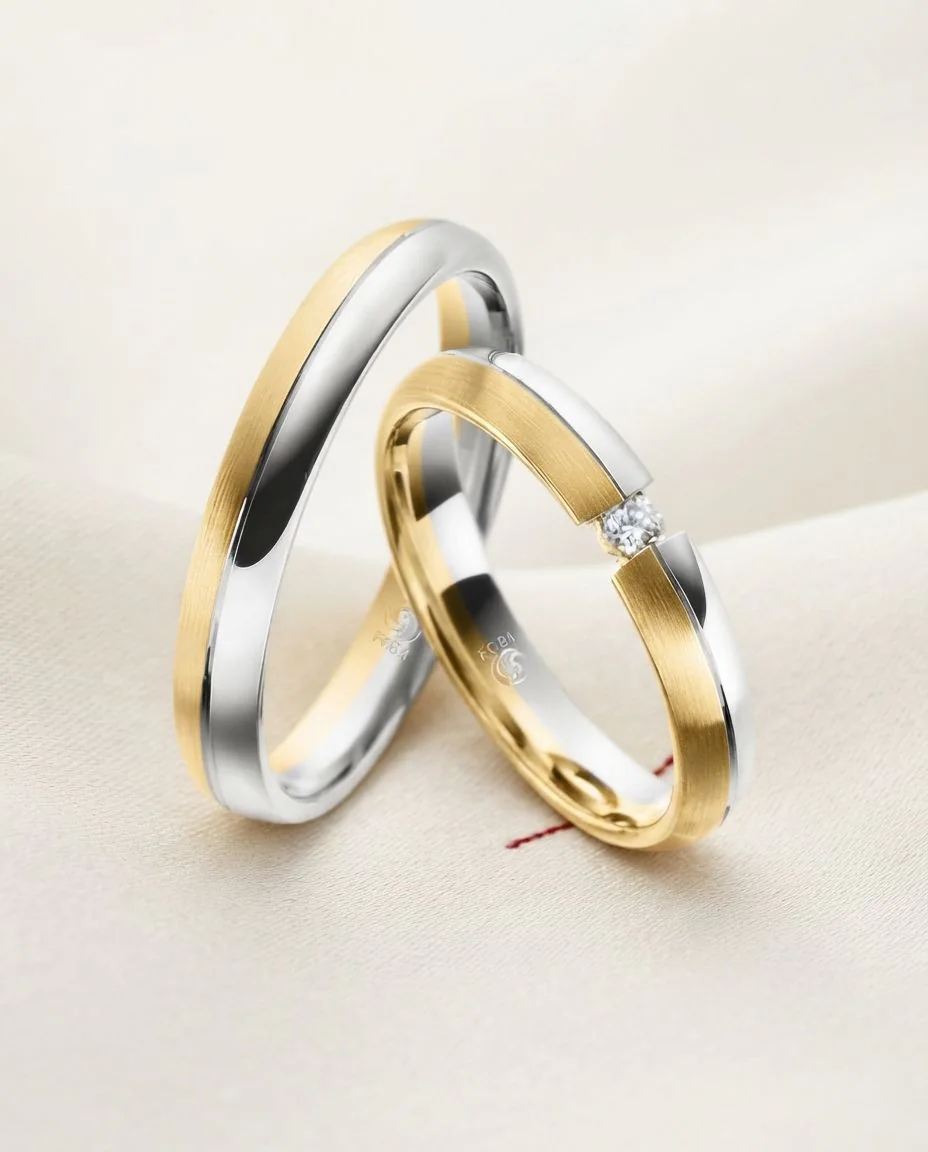 Trauringe · RU-1087-5 · Platin 600/- · drapiert