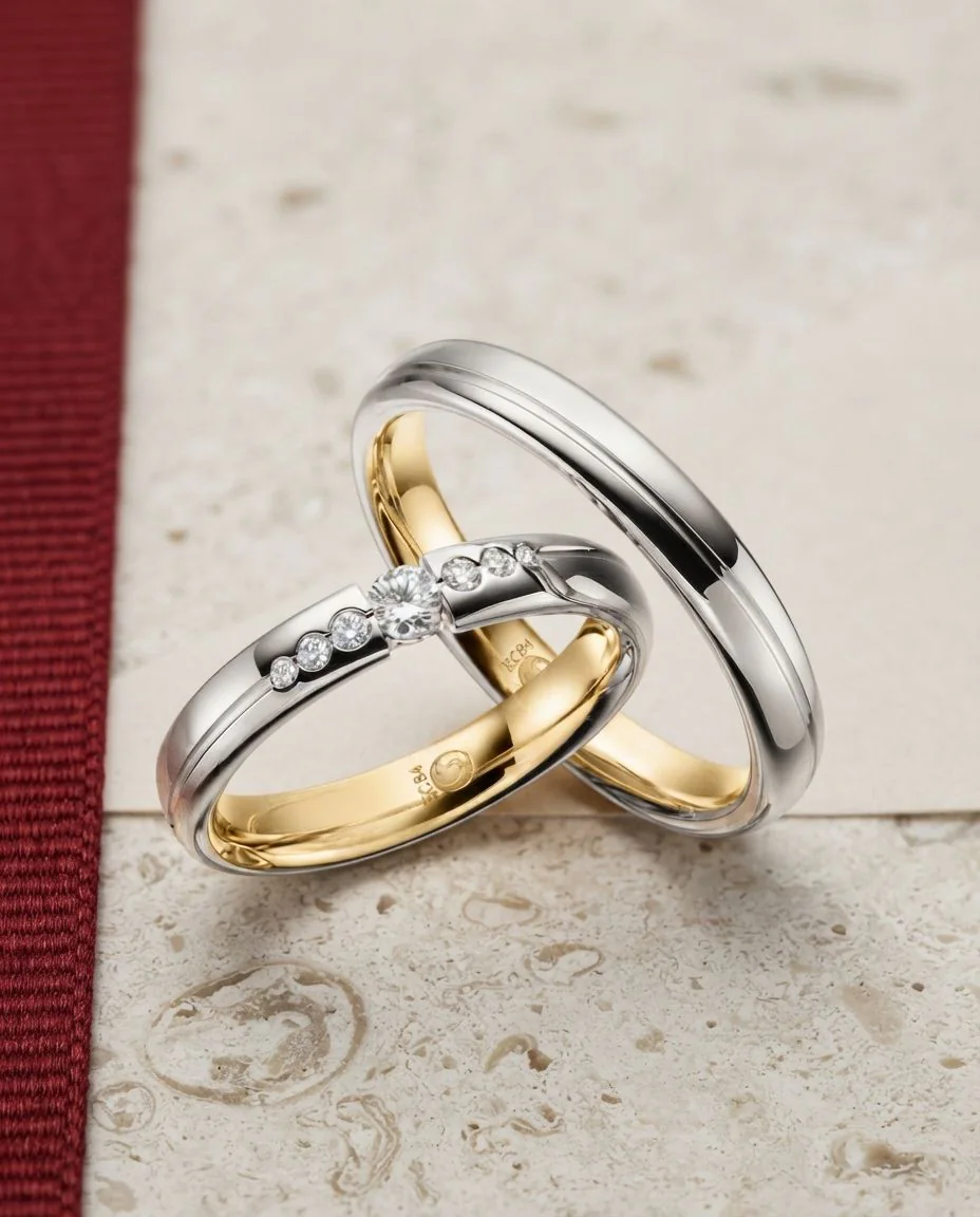 Trauringe · RU-1533-10 · Platin 600/- · drapiert