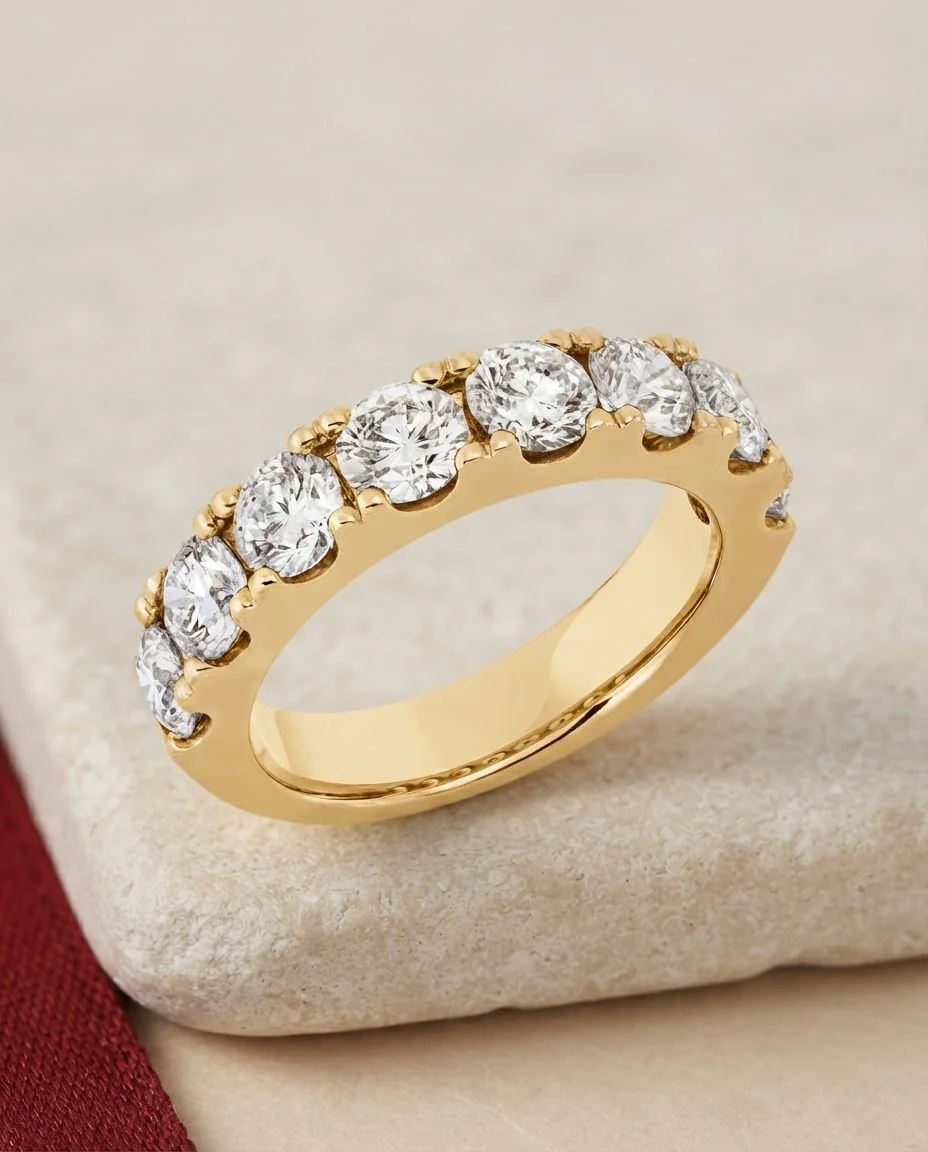 Ring 14 Karat Gelbgold · drapiert