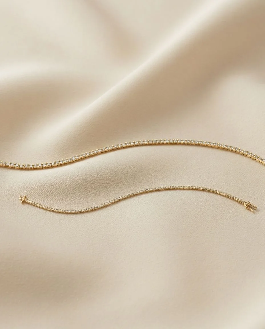 Armband 4er-Krappe 18 Karat Gelbgold · drapiert