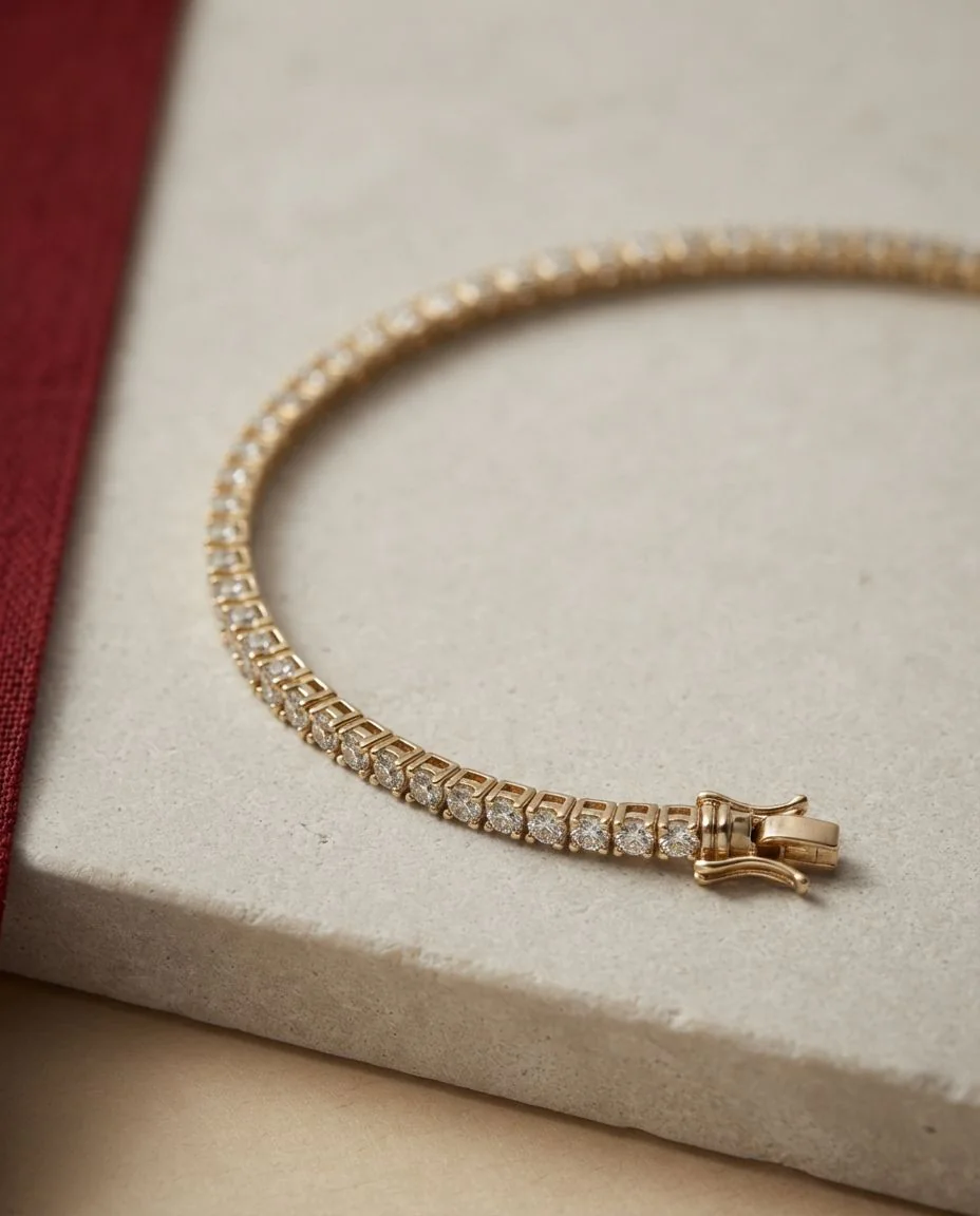 Armband 4er-Krappe 18 Karat Gelbgold · drapiert