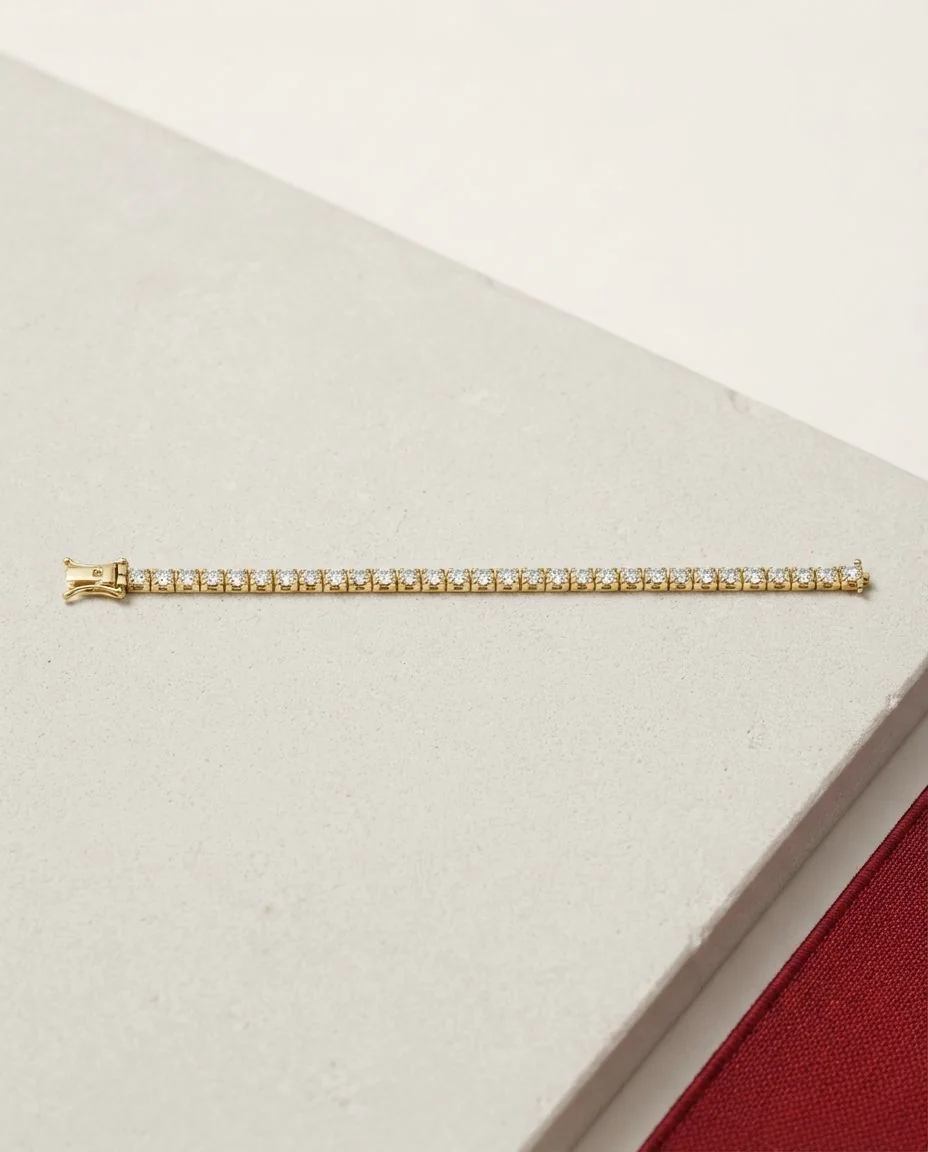 Armband 4er-Krappe 18 Karat Gelbgold · drapiert