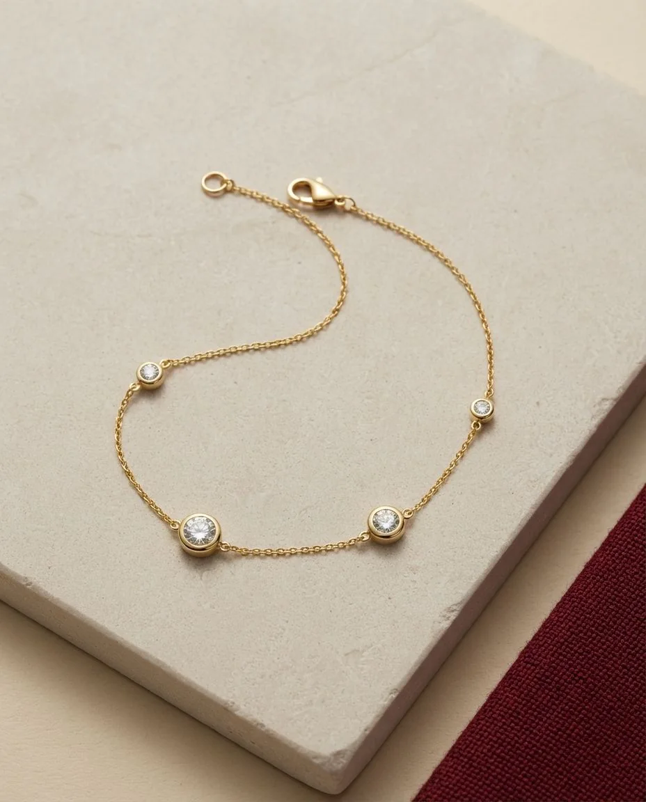 Armband 18 Karat Gelbgold · drapiert