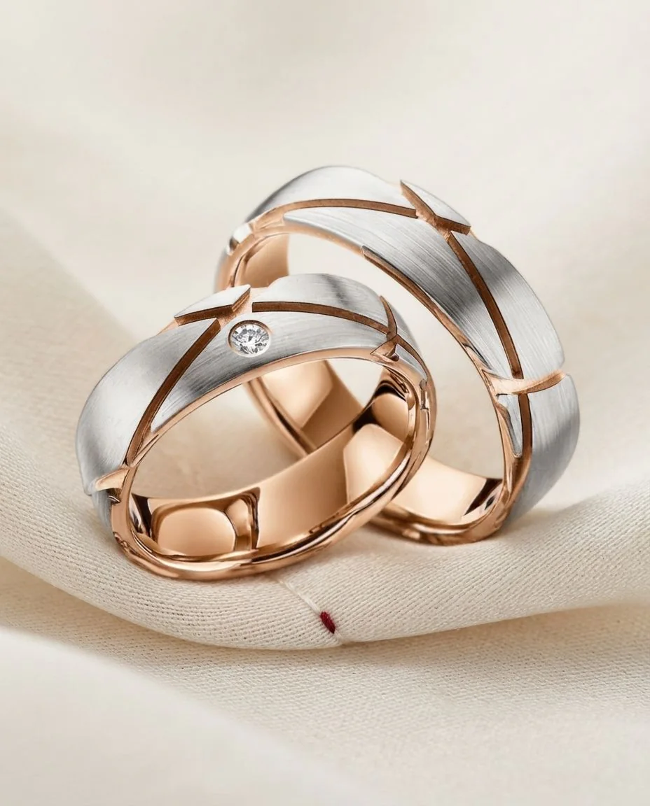 Trauringe · RU-1450-1 · Platin 600/- · drapiert