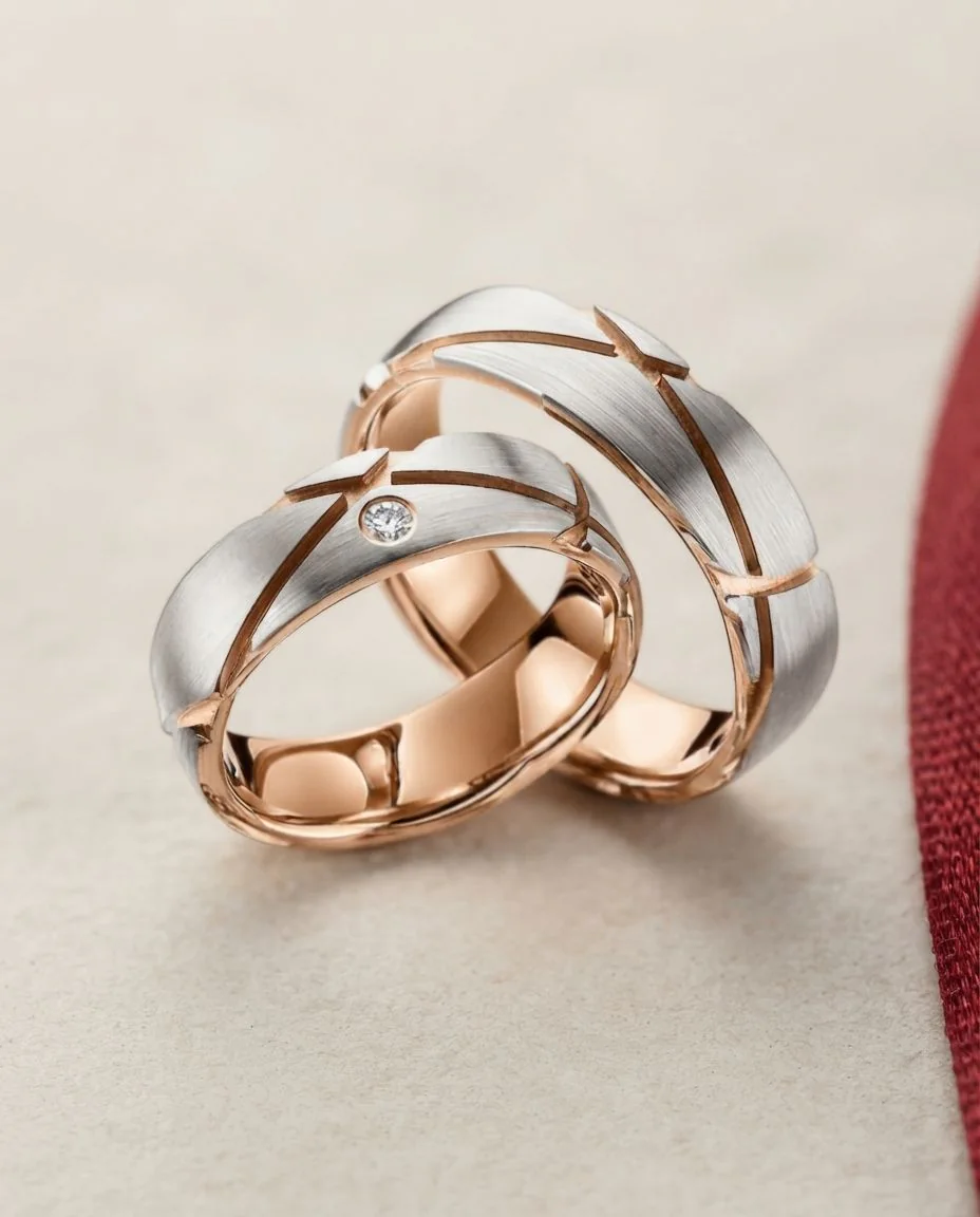 Trauringe · RU-1450-1 · Platin 600/- · drapiert