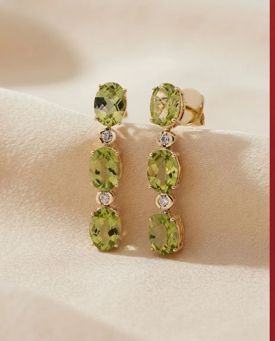 Ohrschmuck 18 Karat Gelbgold · drapiert