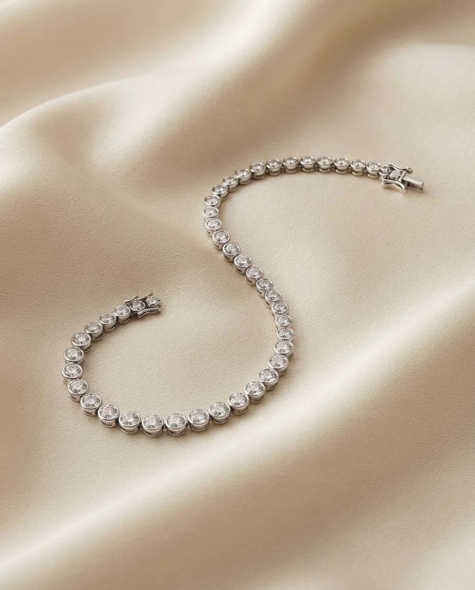 Armband 14 Karat Weißgold · drapiert