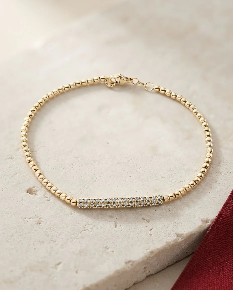 Armband 18 Karat Gelbgold · drapiert
