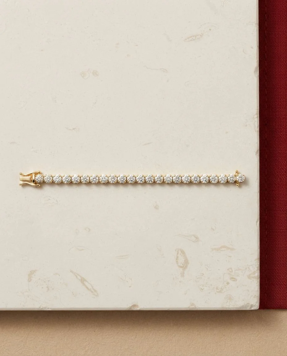 Armband 4er-Krappe 18 Karat Gelbgold · drapiert