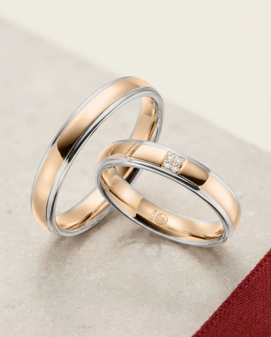 Trauringe · RU-1600-11 · Platin 600/- · drapiert