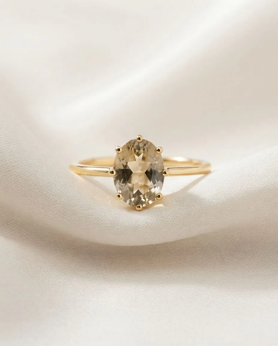 Ring 18 Karat Gelbgold · drapiert