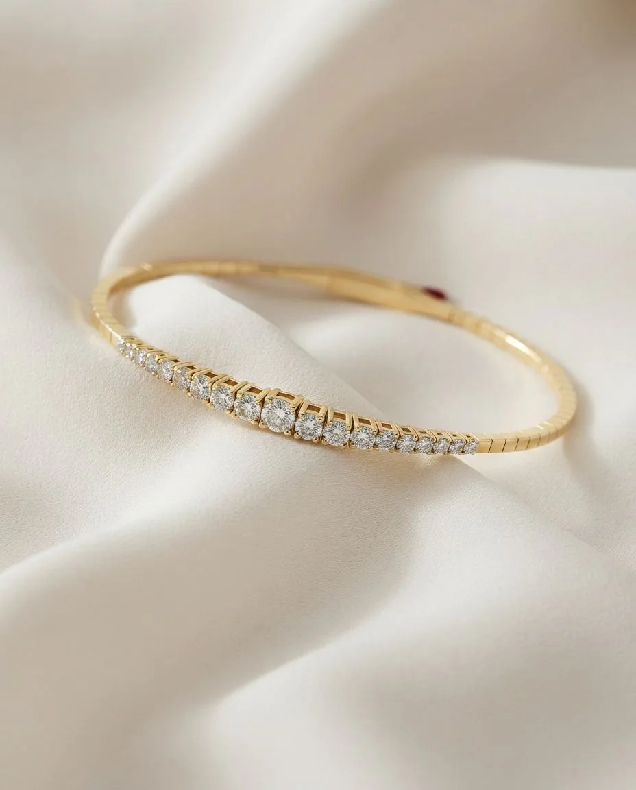 Armband 18 Karat Gelbgold · drapiert