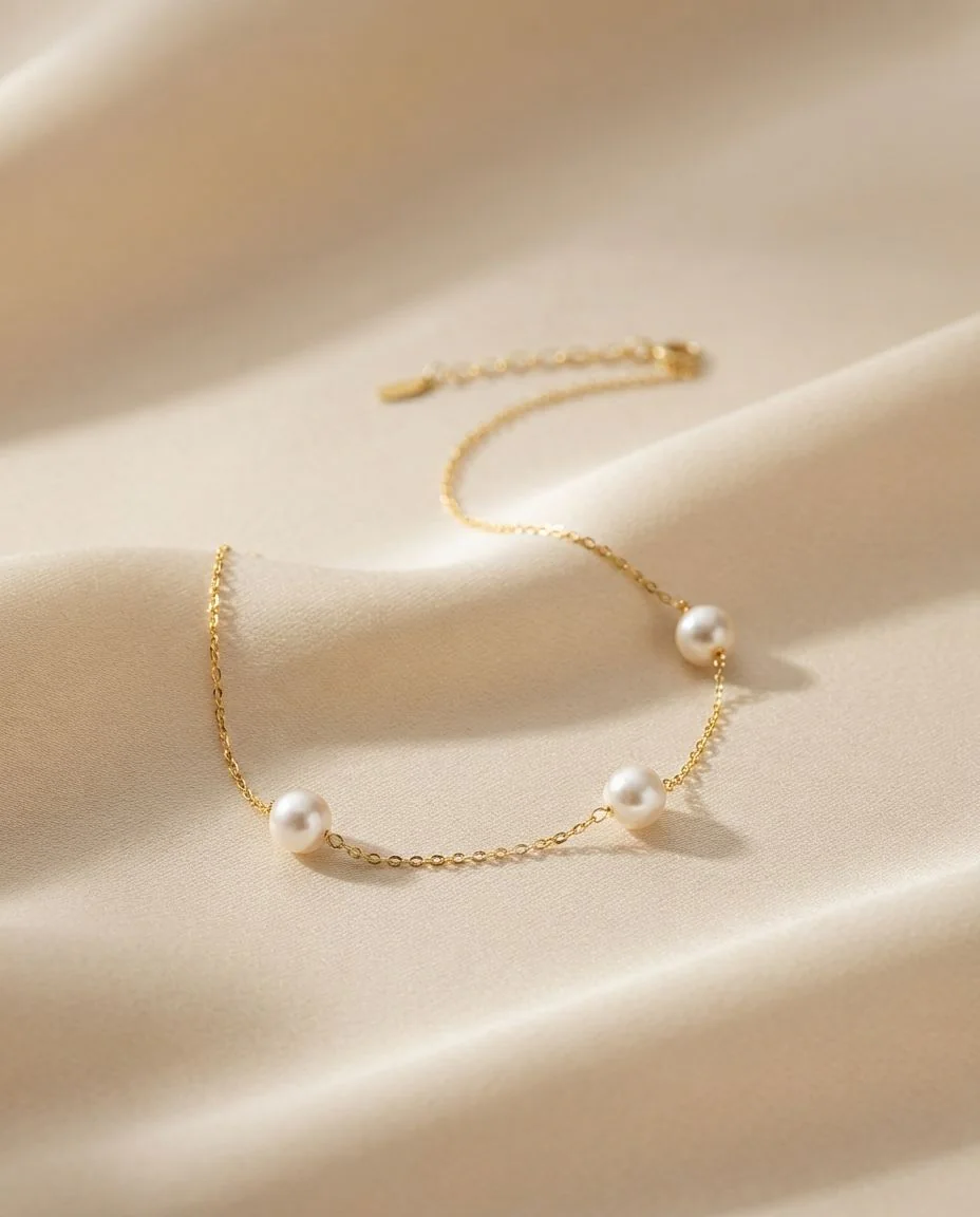 Armband 18 Karat Gelbgold, mit ZÖ 16 cm · drapiert